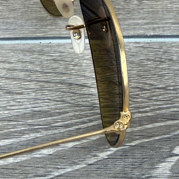 Ray-Ban 58014 Gold Metal Frame Aviator Sunglasses Brown Lenses **Frames Only** - Picture 11 of 14